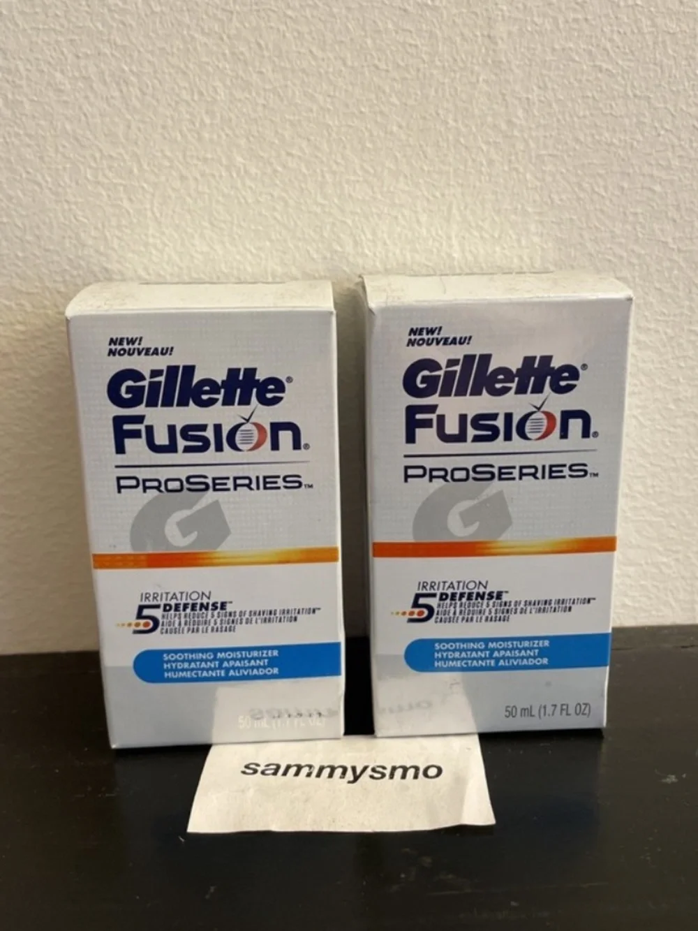 Gillette Fusion ProSeries Irritation 5 Defense Shaving Moisturizer 1.7 oz., x2